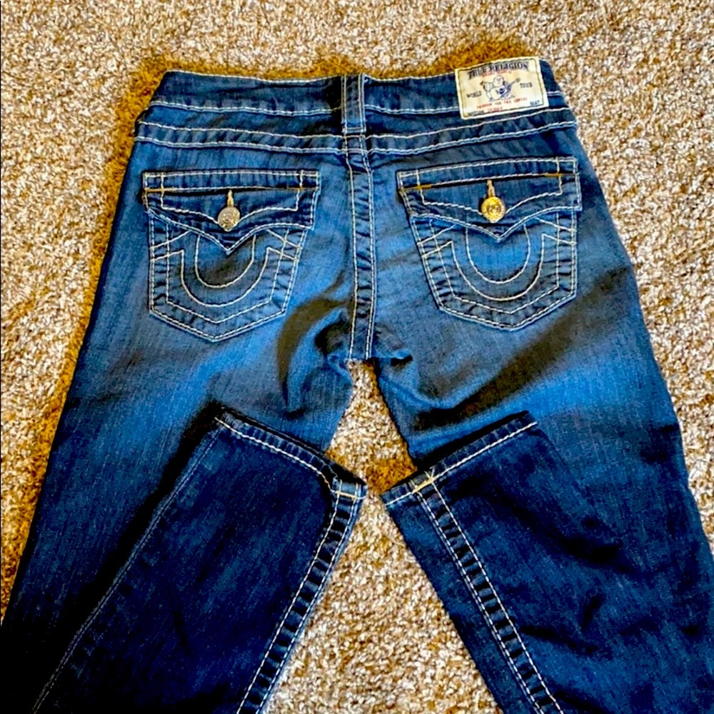 True Religion Women's Dark Blue Skinny Jeans